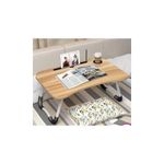 product_image_name-Generic-Read Adjustable Foldable Laptop & Bed Side Table- brown -2