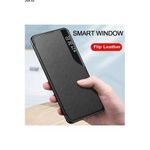 Leather flip case for infinix hot 60 pro plus - black