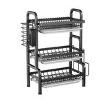 Generic 3 Tier Plate Rack Dish Drainer Dish Drainer Rack Holder - image 2