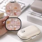 Generic 7-Day Weekly Pill Organizer, Portable Travel Medicine Storage Box with Secure Snap Lock