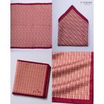 PABANI Signature Wine Patterned 100% Silk Mens Pocket Square For Wedding Receptions - image 4
