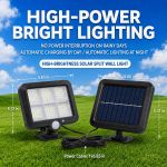 Generic Solar Wall Light Outdoor Motion Sensor Remote Control Waterproof 3 Modes - image 8