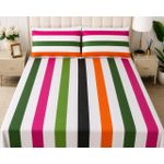 Generic Luxury Soft Microfiber Bedsheet Set 6×4 With 2 Pillowcases - Fade Resistant & Easy Care - image 2