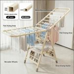 product_image_name-Generic-Expandable Clothes Drying Rack, Foldable & Collapsible Steel Laundry Drying Racks,BLACK-1