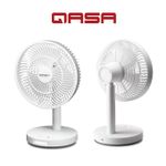 product_image_name-Generic-Qasa 7 Inches Rechargeable FAN White TABLE TYPE Lithium Battery QRF-2827 Lithium-1
