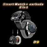 product_image_name-SupDevice-Local Stock-1.46-inch D9 headphone 2-in-1 smartwatch, 240mAh polymer lithium battery, Bluetooth call, health monitoring, NFC, compatible system, sports mode, 15-day battery life, Black-1