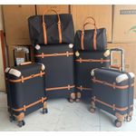 6 set LUXURY Luggage Box - Black & Brown