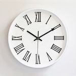 12 Inch Minimalist Roman Numeral Wall Clock