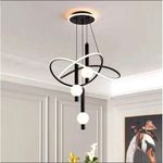 Dropping Light, Chanderlier Crystal light (Black)