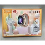 Generic D96 Plus Smart Watch 3-in-1 Set with Wireless Earbuds, Mini Fan &  Straps - image 3