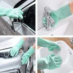 product_image_name-Yiliker-Magic Silicone Cleaning & Dishwashing Gloves – Reusable, Heat‑Resistant Scrubber Glove for Kitchen, Car & Pet-5