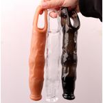 Generic 8 inchies Penis Sleeve Flexible Enlarger Extender Delay Ejaculation No Vibrators Adult - image 4