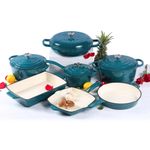 7pc Enameled Cast Iron Cookware