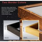 Generic 3 In One Panel Luxury Glasses Wall Stones Frame - image 7