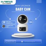 AOV HOWFAR Dual Lens CCTV Camera – 8MP, Wired CCTV Camera