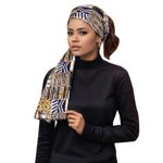 Fashion 50×180cm African Tribal Print Head Wrap Polyester Geometric Pattern - image 2