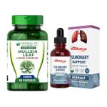HERBAL RX PLUS Mullein Leaf Lungs Complex & Pulmonary Support Liquid Drops