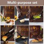 Generic 19-Piece Silicone Kitchen Utensil & Knife Set with Cutting Board & Storage Holder Stand - image 5