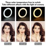 product_image_name-Generic-Desktop Mobile Phone Holder Fill Light With 6-inch Ring Fill Light Suitable For Live Selfie-3