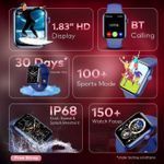 product_image_name-itel-Native Storm Sones 1.83" HD Wireless Calls Waterproof Smart-Watch ISW-011 Blue-5