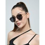 ONIBENZ Chain Hand Black Gradient Metal Frame Fashion Glasses - image 2