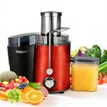 teppo 1.7L Juicer Machine & Large Capacity Juice Extractor, Centrifugal Juicer with Efficient Pulp Separation & Easy Clean (Red) - image 2