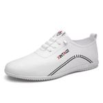 44 Soft Sole Men White Loafers