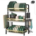 Generic 3 Tier Plate Rack Dish Drainer Dish Drainer Rack Holder - image 2