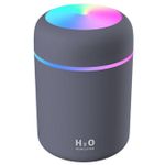 Generic 300mL Air Humidifier USB Air Diffuser Colorful Light Quiet-Grey - image 2