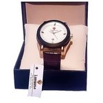 product_image_name-Lookworld-Men Leading Quality Brown Leather date Wristwatch-1