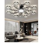 Lighting Modern Luxury 16 in 1 Classic ceiling chandelier light with 3 colour display - image 2