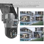 Generic Ptz Dual Lens 4g solar powered CCTV camera with night vision