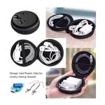 product_image_name-Fashion-Earphones/buds Jewellery Black Storage Case Bag-5