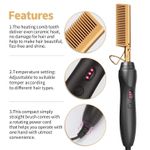 Generic  Electric Hot Comb Brush Professional Hair Straightener - image 4