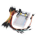 product_image_name-Generic-65pcs Jumper Cables + 400 Tie - Points Solderless PCB Breadboard + Breadboard Power Supply Module 3.3V/5V-2
