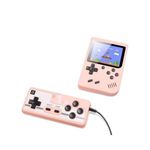 Generic Mini Retro Portable Handheld Game Console + Controller - Game box plus - 500 Games - Pink