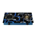 Boscon 2 ( 1 infrared 1 normal) burner tempered Glass Gas cooker