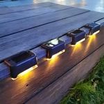 product_image_name-MATIHO-4 pcs Solar outdoor stair wall light step light LED waterproof lighting wall light fence light-1