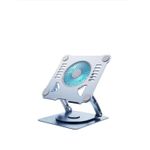 Adjustable laptop stand with 360 rotating base and electric cooling Fan V5.1