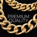 Fashion Women's Multi-Layer Chunky Gold Statement Necklace - Stacked Cuban Link Chain - image 4