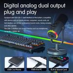 product_image_name-Home & Beyond-NeePho NP-M03 Wired Recording Microphone with ANC, RGB LED & 2.4G Intelligent Connection-5