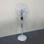 product_image_name-Fan-16 Inch Solar powered Rechargeable Standing Fans with Music Bulbs, USB charging ports, Solar panel and Remote control Multi-functional Outdoor And Indoor Household Electronics Fans For Homes, Hotels, Bar, Restaurants And More-1