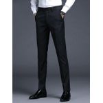 Plain Black Quality Suit Trouser For Men