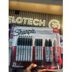 product_image_name-Generic-Sharpie  Permanent Markers, Fine and Ultra Fine, Black, 21 Count -3