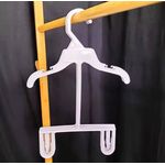 Generic 10pcs/set white kids 2 in 1 hanger - image 2