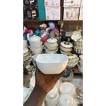 Simple White Ceramic Bowl 6-piece 