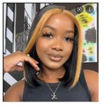 Bob Cut Straight Hair Wig With Closure