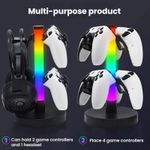 Generic KBB-81 RGB Gaming Controller Headphone Stand Ambient Light Stand, Style: Wired Control+Remote Control+Bluetooth App - image 5