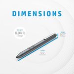 Hp MPP 1.51 Active Stylus Pen 3V2X4AA – 1024 Pressure Levels, 2 Programmable Buttons, MPP Compatible - image 3