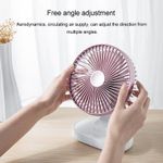 Generic D77 4W Four-speed Adjustable Automatic Head Shaking Desktop Fan - Silver - image 6